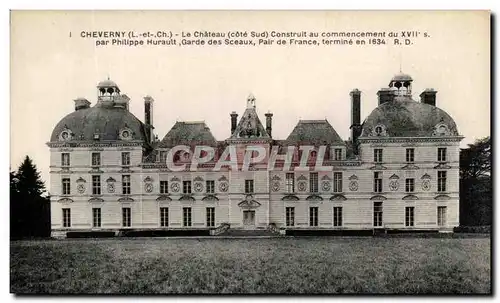 Ansichtskarte AK Cheverny Le Chateau Construit au Commencement du 18em Par Philippe Hurault Garde des Sceaux