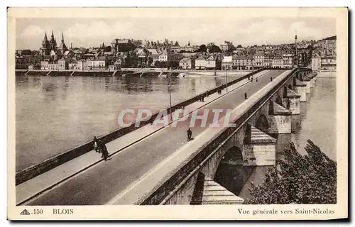 Cartes postales Blois Vue generale vers Saint Nicolas