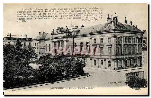 Ansichtskarte AK Auxerre Le Palais de Justice