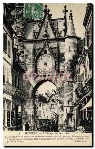 Cartes postales Auxerre L'Horloge