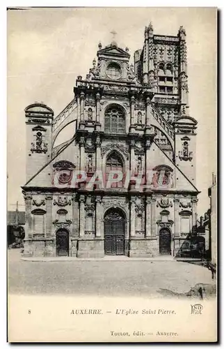 Cartes postales Auxerre L&#39Eglise Saint Pierre