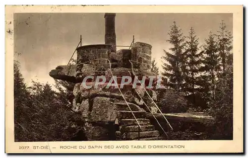 Cartes postales St Die Roche Du Sapin Sec Avec Table D'Orientation