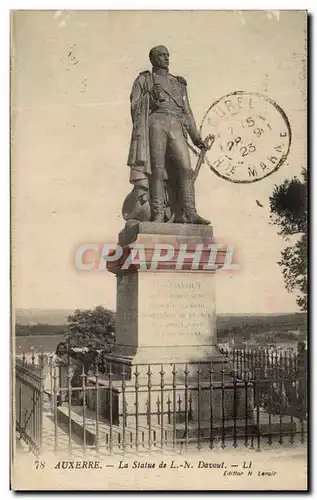 Ansichtskarte AK Auxerre La Statue de Davout Enfant