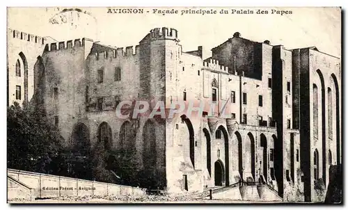 Ansichtskarte AK Avignon Facade principale du Palais des Papes