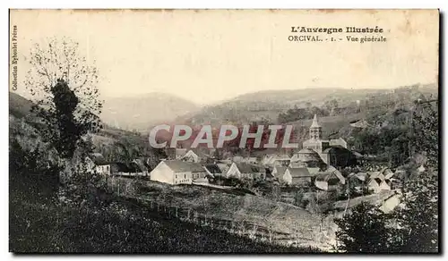 Ansichtskarte AK L&#39Auvergne Illustree Orcival Vue generale