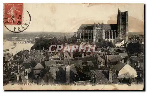 Ansichtskarte AK Auxerre Vue generale prise du clocher Saint Germain