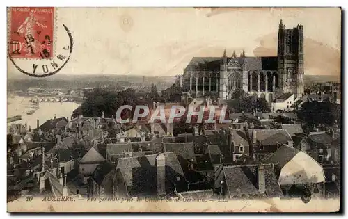 Cartes postales Auxerre Vue generale prise du clocher Saint Germain