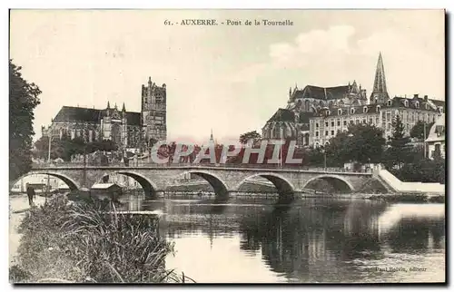 Ansichtskarte AK Auxerre Pont de la Tournelle