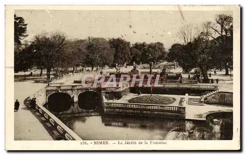 Cartes postales Nimes Le Jardin de la Fontaine