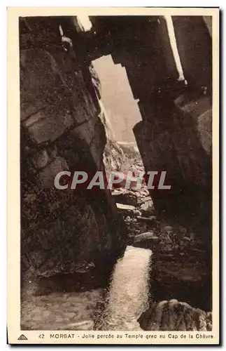 Cartes postales Morgat Jolie percee su Temple grec au Cap de la Chevre