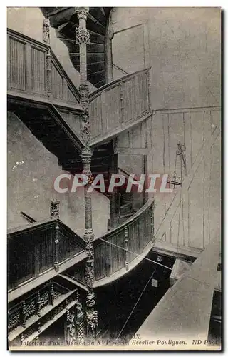 Cartes postales Interieur d&#39une Maison du Escalier Pouliguen Morlaix