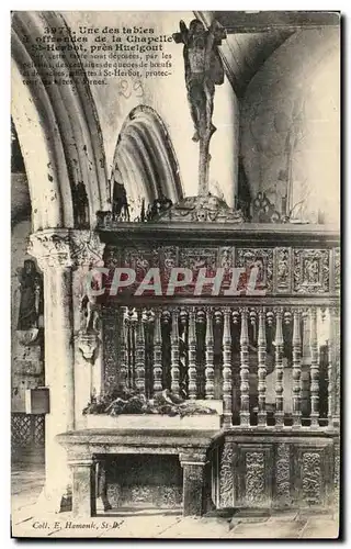 Cartes postales Une des tables offrendes de la Chapelle St Herbot pres Huelgout