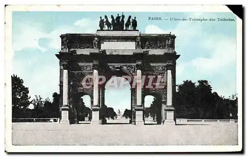 Cartes postales Paris L'Arc de Triomphe des Tuileries