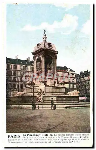 Ansichtskarte AK Paris La Place Saint Sulpice