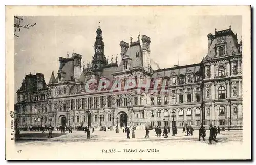 Cartes postales Paris Hotel de Ville