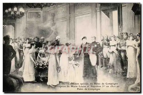 Ansichtskarte AK Palais De Compiegne Reception De Marie Louise Et Napoleon 1er en 1810 au Palais de Compiegne