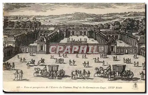 Ansichtskarte AK Voie Et Perspective De l&#39Entree Du Chateau Neuf De St Germain En Laye