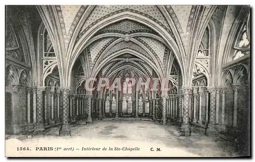 Ansichtskarte AK Paris Interieur De La Ste Chapelle