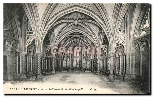 Cartes postales Paris Interieur De La Ste Chapelle