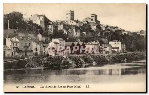 Cartes postales Cahors Les Bords du Lot au Pont Neuf