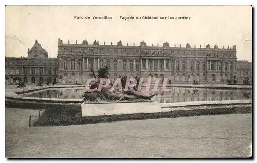 Ansichtskarte AK Parc de Versailles Facade du Chateau sur les Jardins Neptune