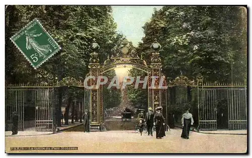 Cartes postales Paris La Grille du Parc Monceau