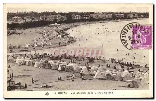 Cartes postales Royan Vue generale de la grande conche