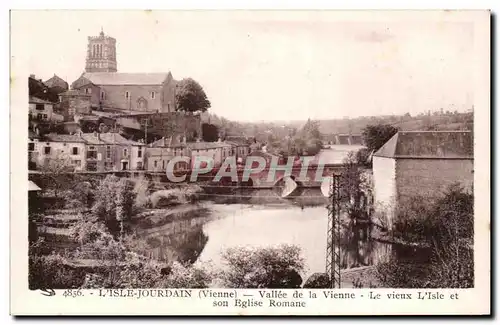 Cartes postales L&#39Isle Jourdain Vallee de la Vienne Le vieux L&#39Isle et son Eglise Romane