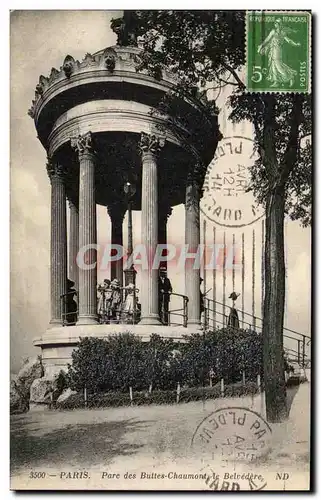 Ansichtskarte AK Paris Parc des Buttes Chaumont le Belvedere Enfants