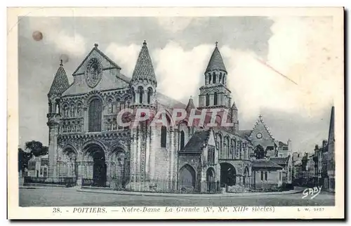 Cartes postales Poitiers Eglise Notre Dame La Grande