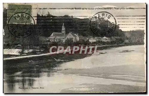 Cartes postales Les Bords de la Loire Chaumont Vire prise du Pont