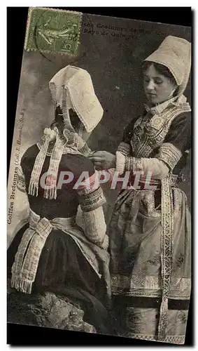 Cartes postales Bretagne Costumes Femmes Pays de Quimper