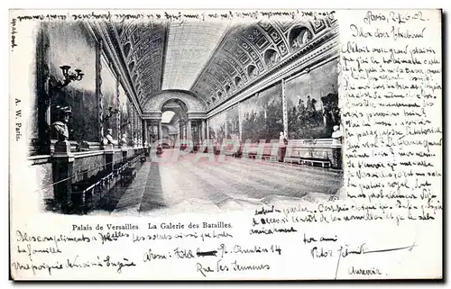 Cartes postales Palais de Versailles La Galerie des Batailles