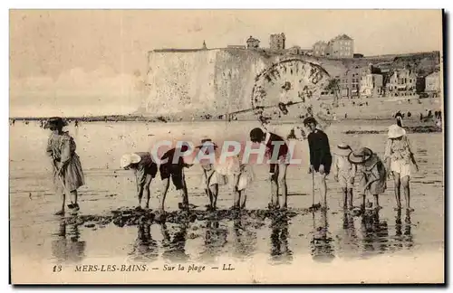 Cartes postales Mers Les Bains Sur la Plage Enfants