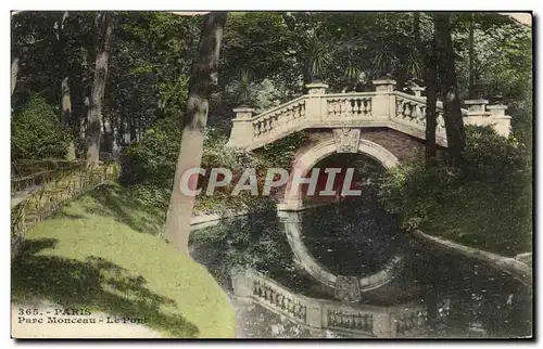 Ansichtskarte AK Paris Parc Monceau Le Pont