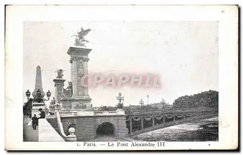 Cartes postales Paris Le Pont Alexandre III