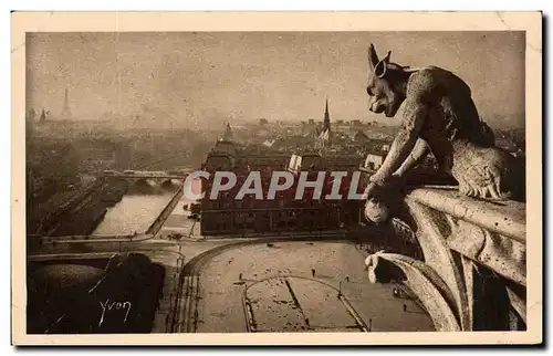 Ansichtskarte AK Paris En Flanant Notre Dame de paris Le Parvis de Notre Dame The open space before Notre Dame Ga