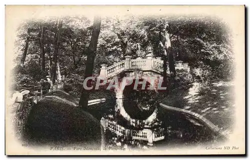 Cartes postales Paris Parc Monceau la Passerelle