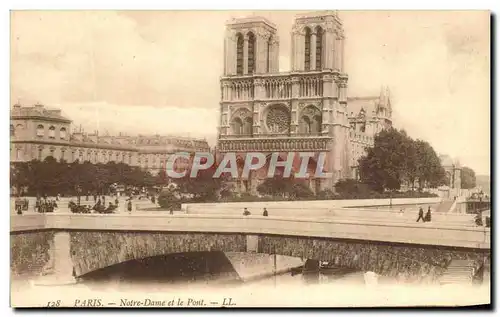 Ansichtskarte AK Paris Notre Dame et le Pont