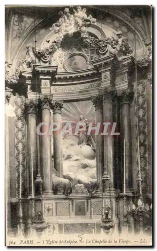 Ansichtskarte AK Paris L&#39Eglise st Sulpice la Chapelle de la Vierge