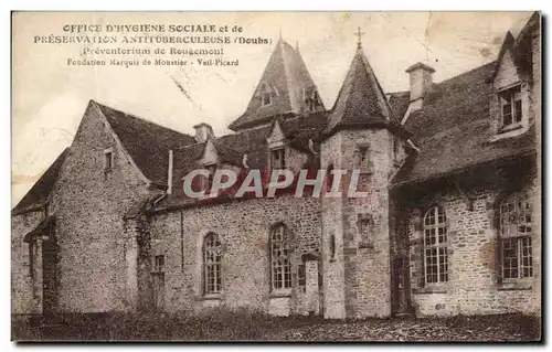 Cartes postales Office D'Hygiene Sociale et le Preservation antitoberculeuse Preventorium de Rougemont Fondat