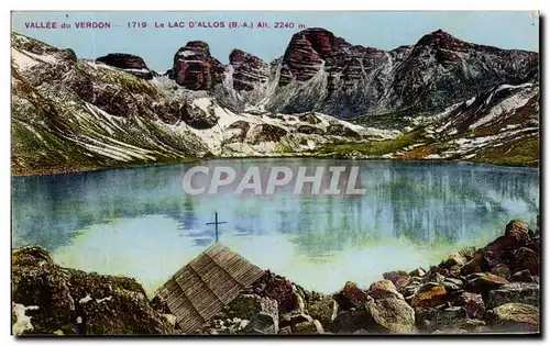 Cartes postales Vallee du Verdon Le Lac D&#39Allos