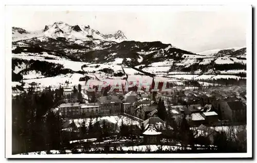 Ansichtskarte AK Les Alpes Pittoresques Barcelonnette sous la neige