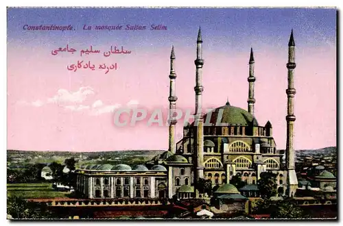 Ansichtskarte AK Constantinople La Mosquee Sultan Selim Turquie