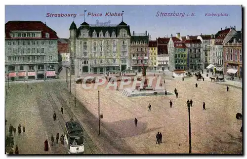 Cartes postales Strasbourg Place kleber Tramway