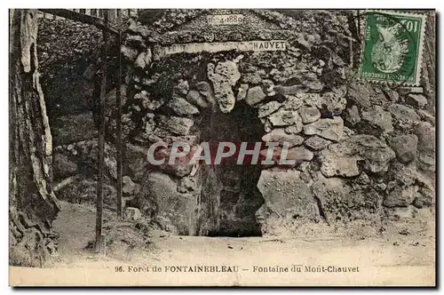 Cartes postales Foret de Fontainbleau Fontaine du Mont Chauvet