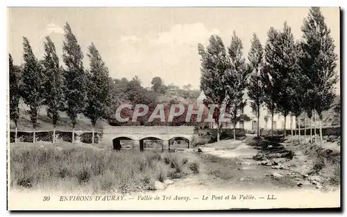 Cartes postales Environs D&#39Auray Vallee de Tre Auray Le Pont et la Vallee