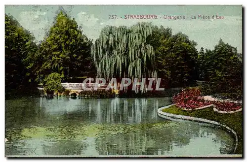 Cartes postales Strasbourg Orangerie La Piece d&#39Eau