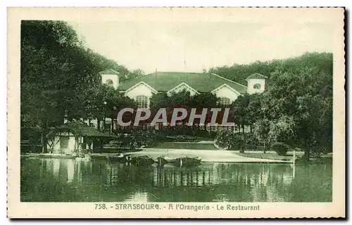 Cartes postales Strasbourg A L'Orangerie le Restaurant