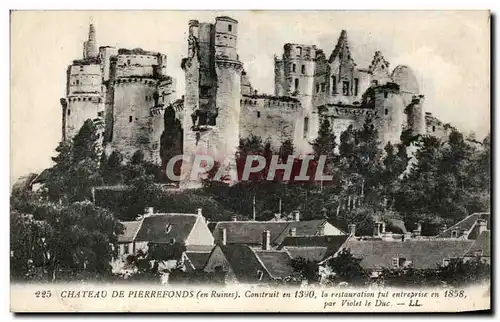 Cartes postales Chateau De Pierrefonds en ruines